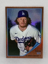 2021 Topps Archives 1962 Topps Blue Foil /25 Dustin May #69 Dodgers