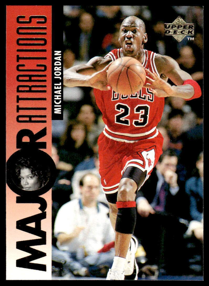 1995-96 Upper Deck #341 Michael Jordan / Queen Latifah BASKETBALL