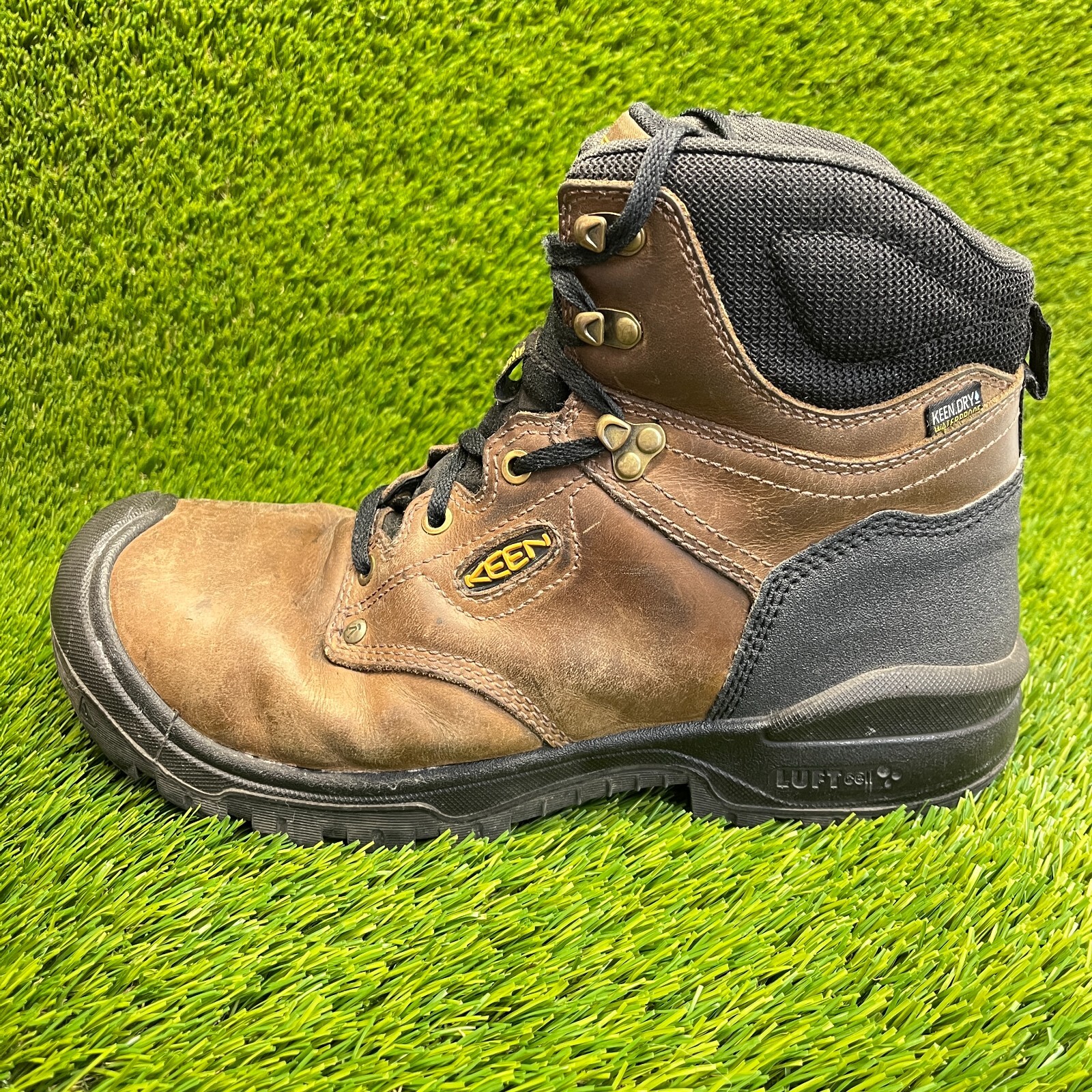 Stivali impermeabili Keen Independence 6" uomo taglia 11 marroni lavoro outdoor pelle