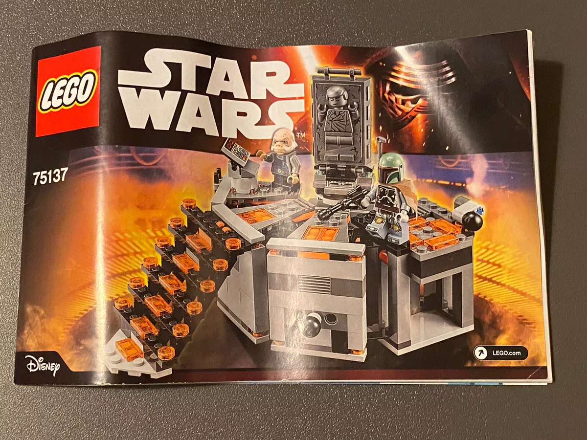 LEGO Star Wars Carbon Freezing Chamber 75137 Instructions Manual ONLY Genuine