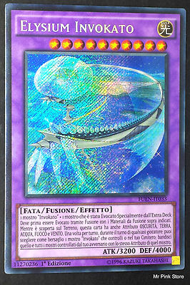 ELYSIUM INVOKATO Rare Secret auf Italienisch FUEN-IT033 YUGIOH