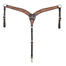 1052-23-SV Circle Y Quilted Sunflower Breast Collar NEW