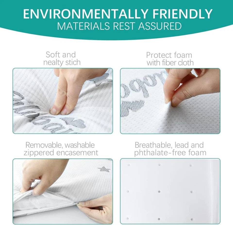 Bassinet Mattress Pad with Removable Zippered Cover for Halo Bassinest Sleeper - Image 3 of 4