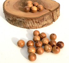 12mm Large OLIVE WOOD BEADS Holy Land Bethlehem Jerusalem Rosary Prayer Necklace