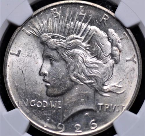1926 D PEACE DOLLAR NGC MS 62 LUSTER, STRIKE, AND APPEAL OF A HIGHER GRADE AND A