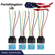NEW 4X Ignition Coil Connector Harness Plugs Wiring W/Terminals FOR Audi A4 d US