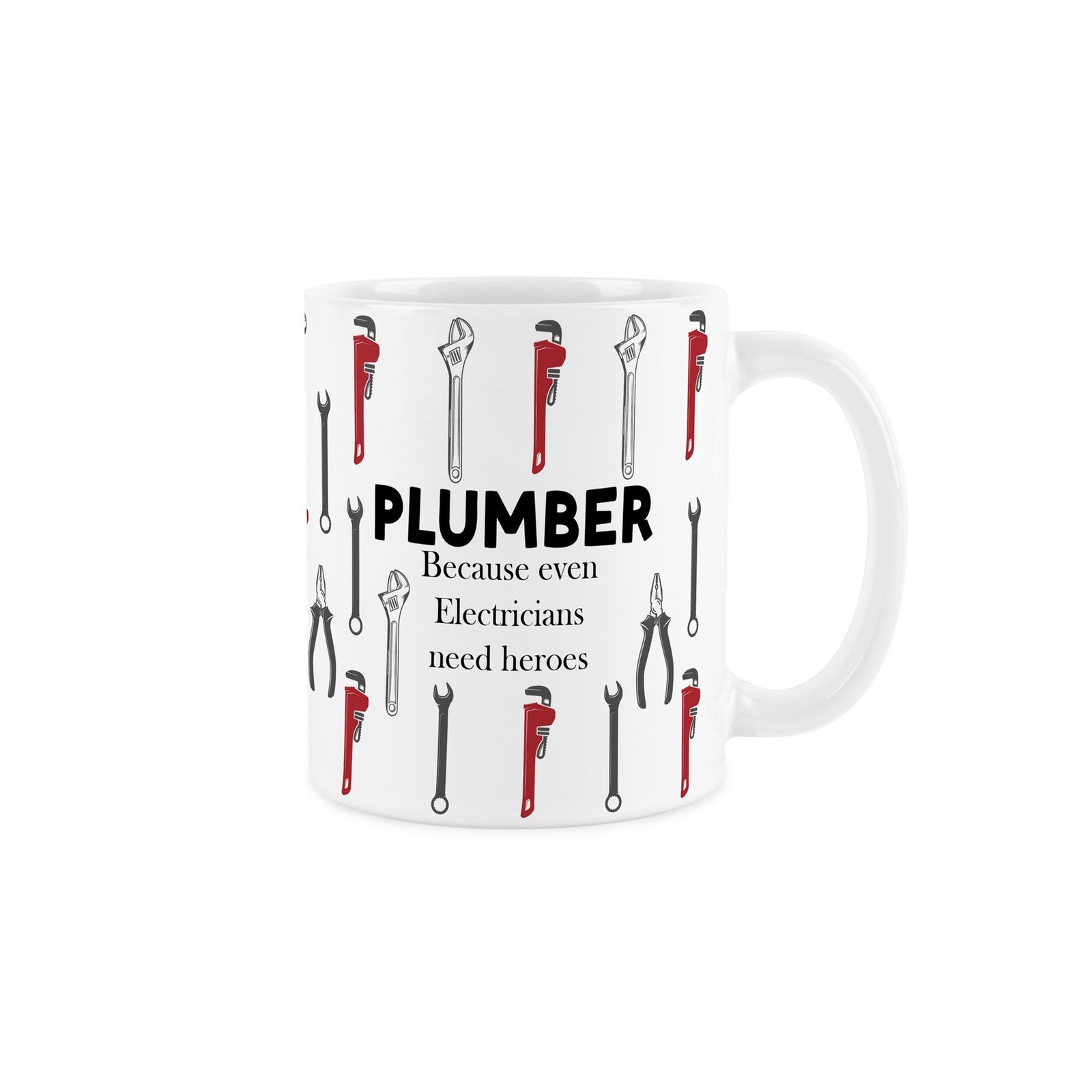Funny Tradie Mug - Plumber Hero Cup Durable White Coffee/Tea Mug