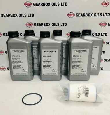 GENUINE VW AUDI SEAT SKODA DSG 6 SPEED AUTOMATIC GEARBOX OIL 6L FILTER DQ250 KIT