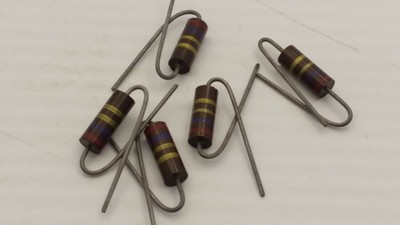 CARBON COMP 2.7OHM 1 WATT 5% (LOT OF 5) NNB