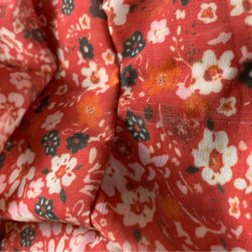 Lulus Women’s floral print ruched long sleeve top Feminine romantic size large - Bild 11 von 13