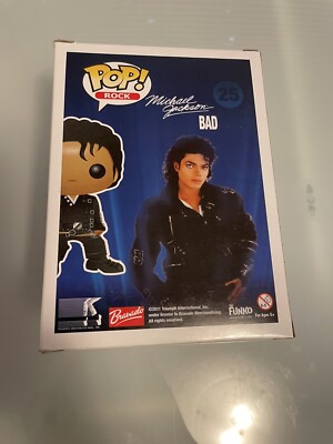 Pop Rocks 25 Michael Jackson Bad Vinyl Figure Funko 025681