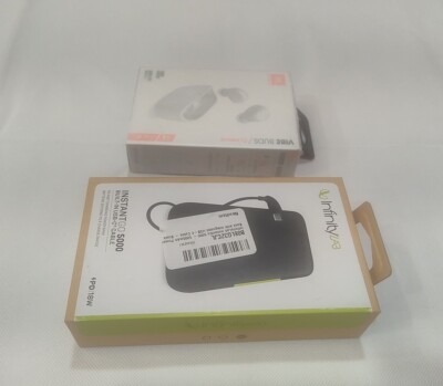 JBL Vibe Buds Bluetooth Earbuds Headphones Plus InfinityLAB 5000 Mah Powerbank 