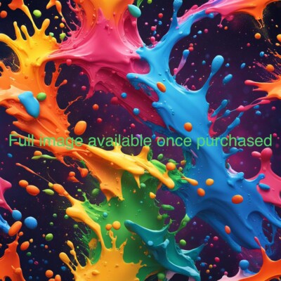 Paint Splat | High Resolution Digital Wall Art Print | Download