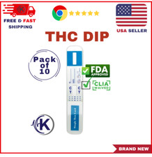  10 Pack 1 Panel Dip Instant Drug Test THC CLIA  FDA 