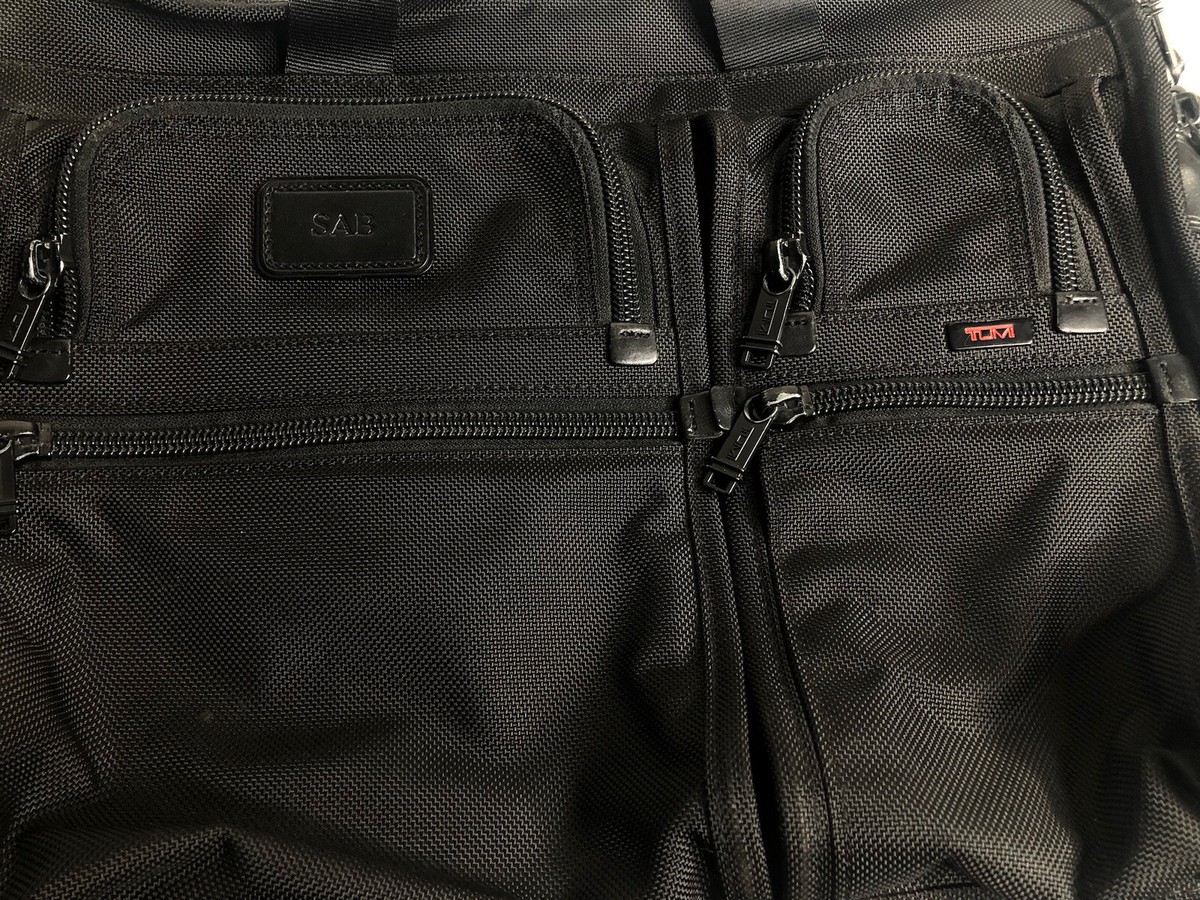 TUMI ALPHA Large Black Expandable Laptop Travel Bag 26160DH