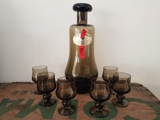 Art Lorrain service à liqueur artisanal verrerie Lorraine fait main artisan