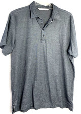 Travis Mathew Mens Short Sleeve  Golf Polo Shirt Gray XL Preppy