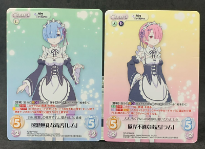 Re Zero REM RAM RZ-BPR002 003 Promo Chaos TCG Japanese Card Game