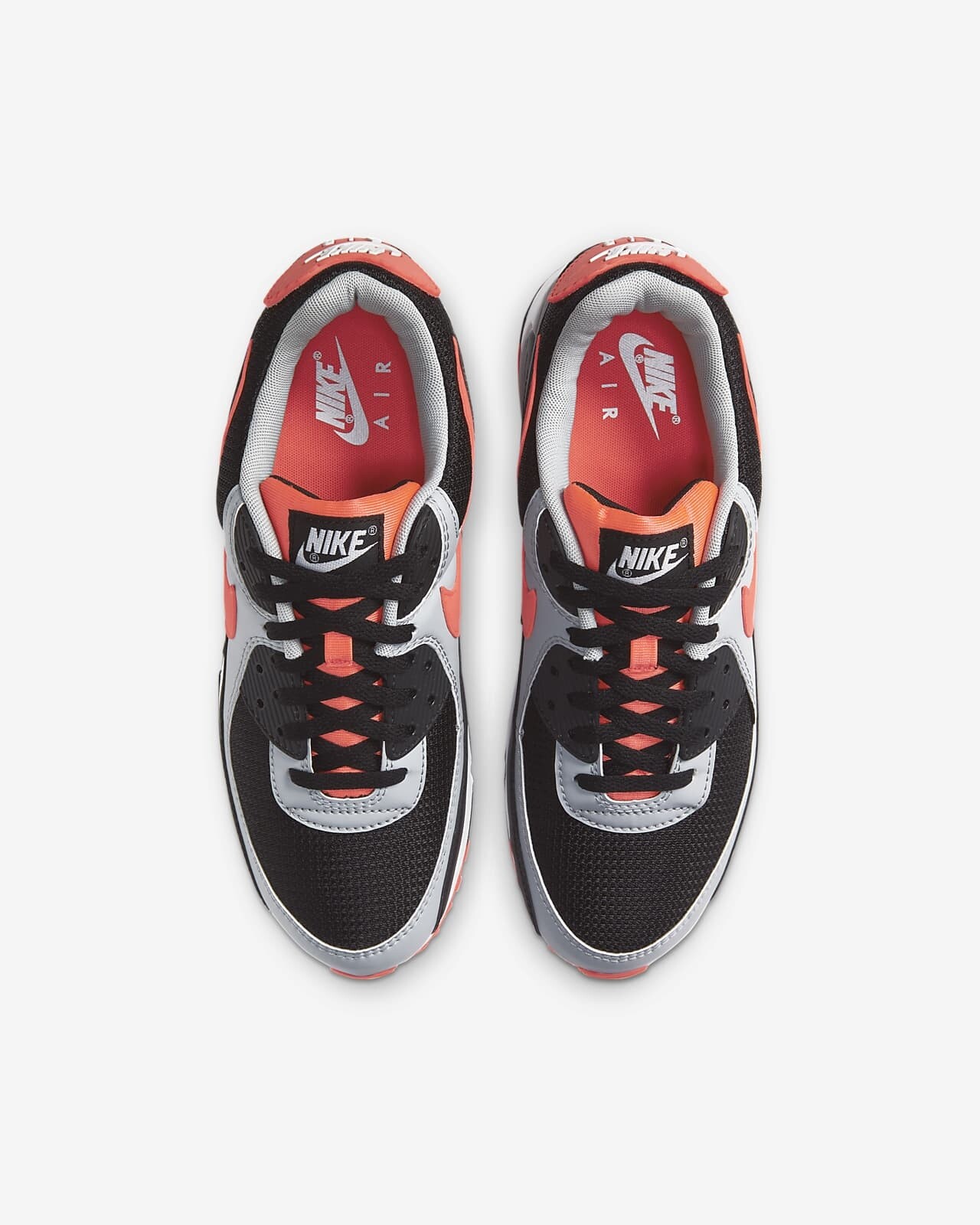 NIKE AIR MAX 90 BLACK / WHITE-WOLF GRAY 