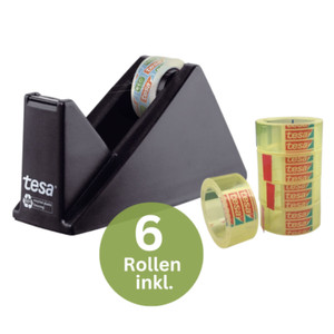 TESA film® Tischabroller Orca + film® kristall-klar, 1 Rolle 10m:19mm TESA film® Tischabroller Orca + film® kristall-klar, 1 Rolle 10m:19mm