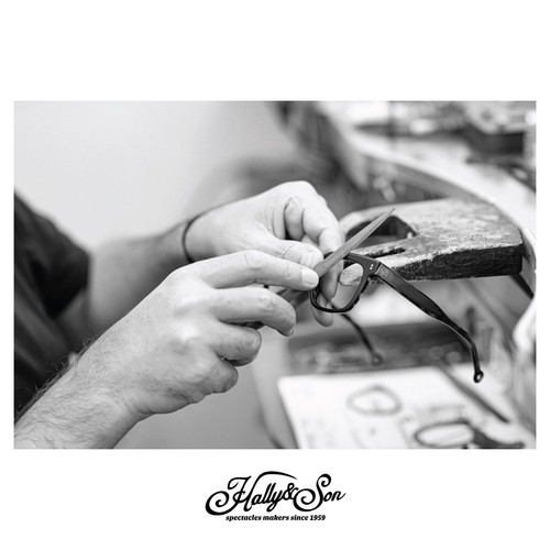 Lunettes de soleil pantos marron Rétro Hally & Son hs850 style Moscot Lesca - Photo 7 sur 11