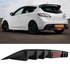 Car Rear Lower Bumper Diffuser Lip Spoiler Splitter For Mazda 3 Mazdaspeed 3