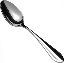 Forge 18/10 Stainless Steel Flatware Tea/Coffee Spoon, Set of 12, Silver