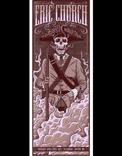 Eric Church 4/30/15 Poster Boston MA Signed & Numbered #/265 The Outsiders VIP