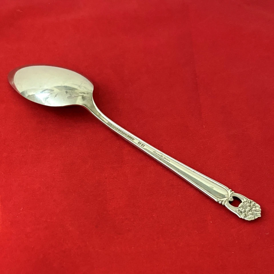 Cazuela de plata con cuchara para servir Rogers Bros ETERNALY YOURS 1847 Foto 4 de 4