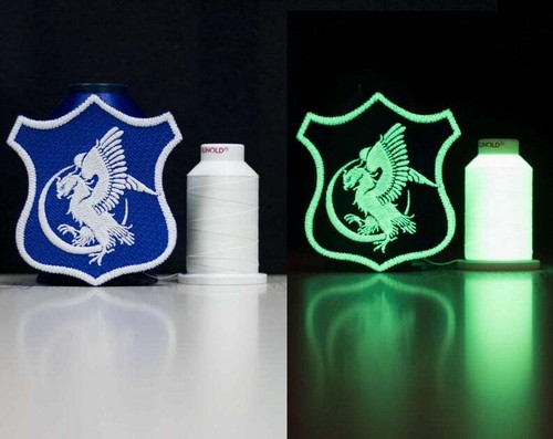 Glow in the dark Custom Embroidered Patches Sew On Backing - Picture 4 of 5