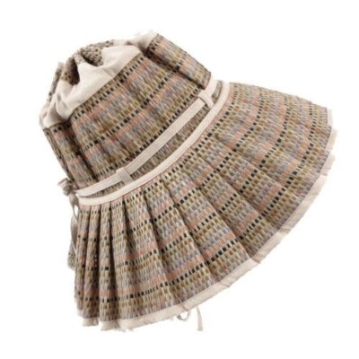 Lorna Murray ベージュ Excellent Lorna Murray Hat Straw Folding Ribbon Beige Blue