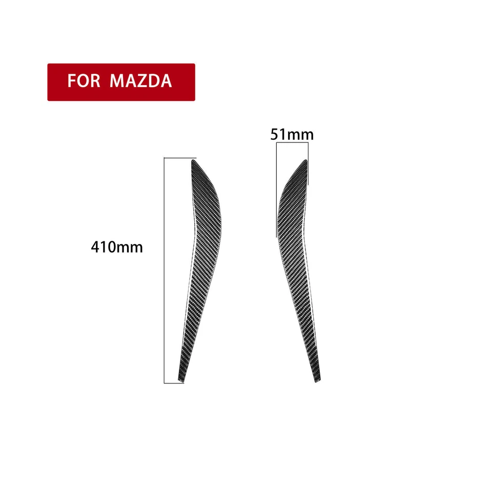 Cubierta del panel lateral del asiento trasero del coche de fibra de carbono vinilo para Mazda RX-8 2004-2008 Foto 3 de 4