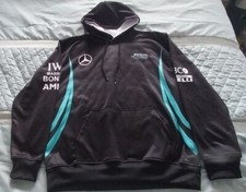 Image of F1 Mercedes AMG Team Fan's Hoodie BLACK NEW