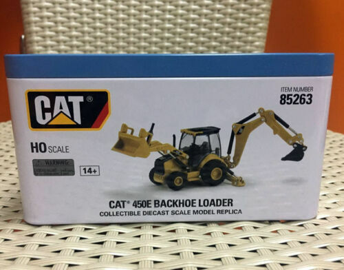 Caterpillar Cat 450E Backhoe Loader Ho Scale 1:87 By Diecast