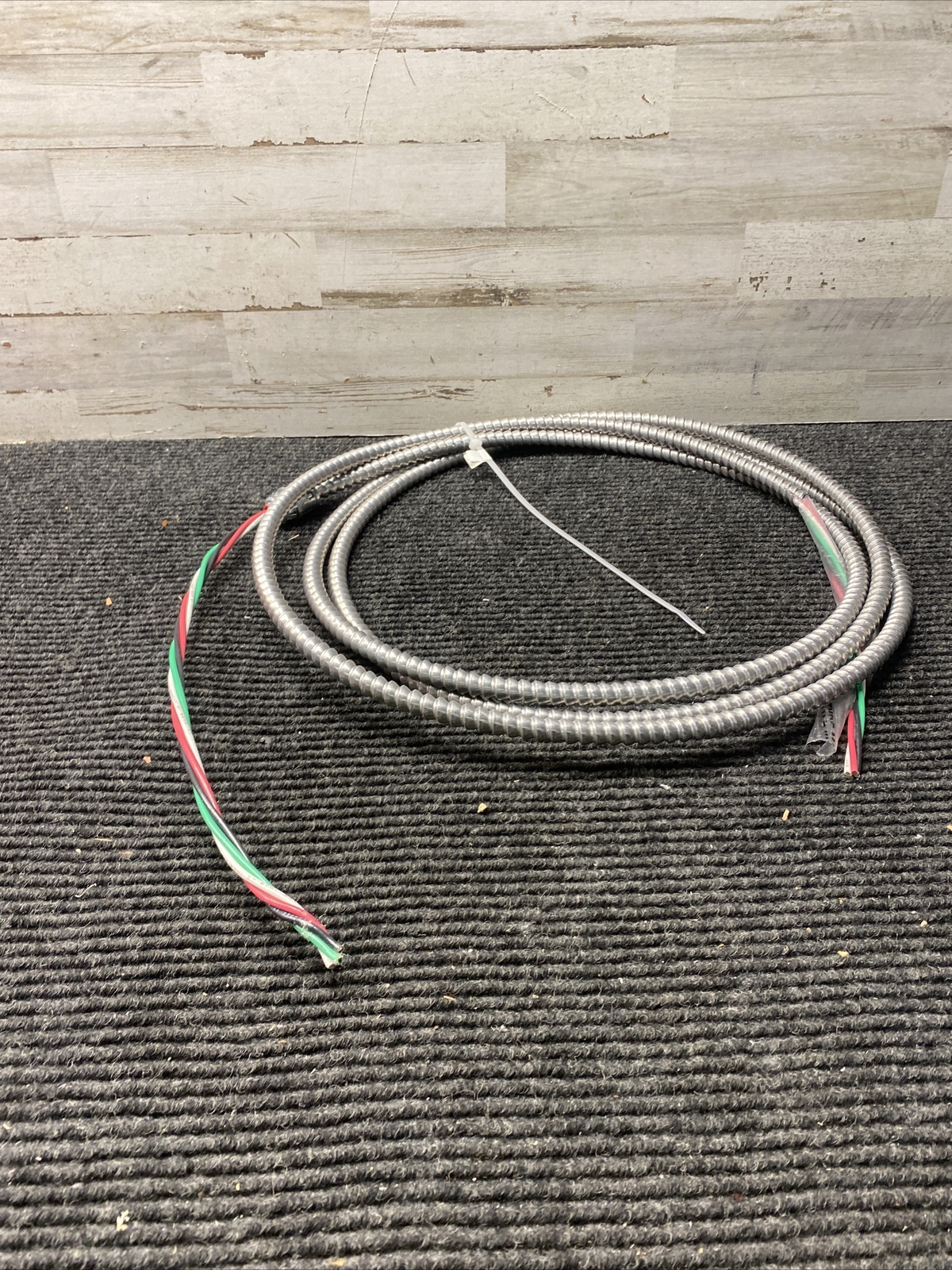 12' E189204 TYPE MC CONDUIT CABLE, (UL) 600V, 4 Wires Quick Cable Whip ...