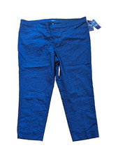 Chaps Women's Dress Pants 24W 48x30 Slimming Fit Navy Blue  NWT