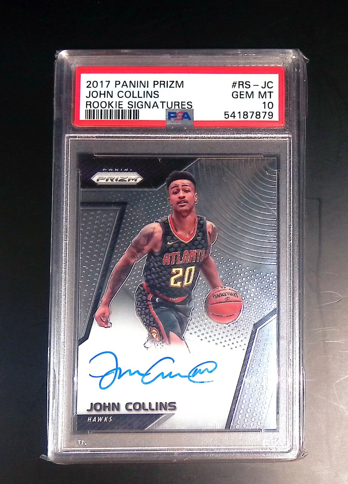 2017 Panini Prizm #RS-JC John Collins Rookie Signatures PSA 10 Gem Mint
