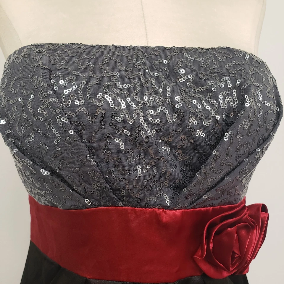 Vintage Speechless Womens Empire Waist Sequin Mini Dress Size 9 HOCO Prom Y2K - Image 2 of 4