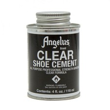 ANGELUS Clear Shoe Cement All Purpose Glue for Shoe Repair 4 oz