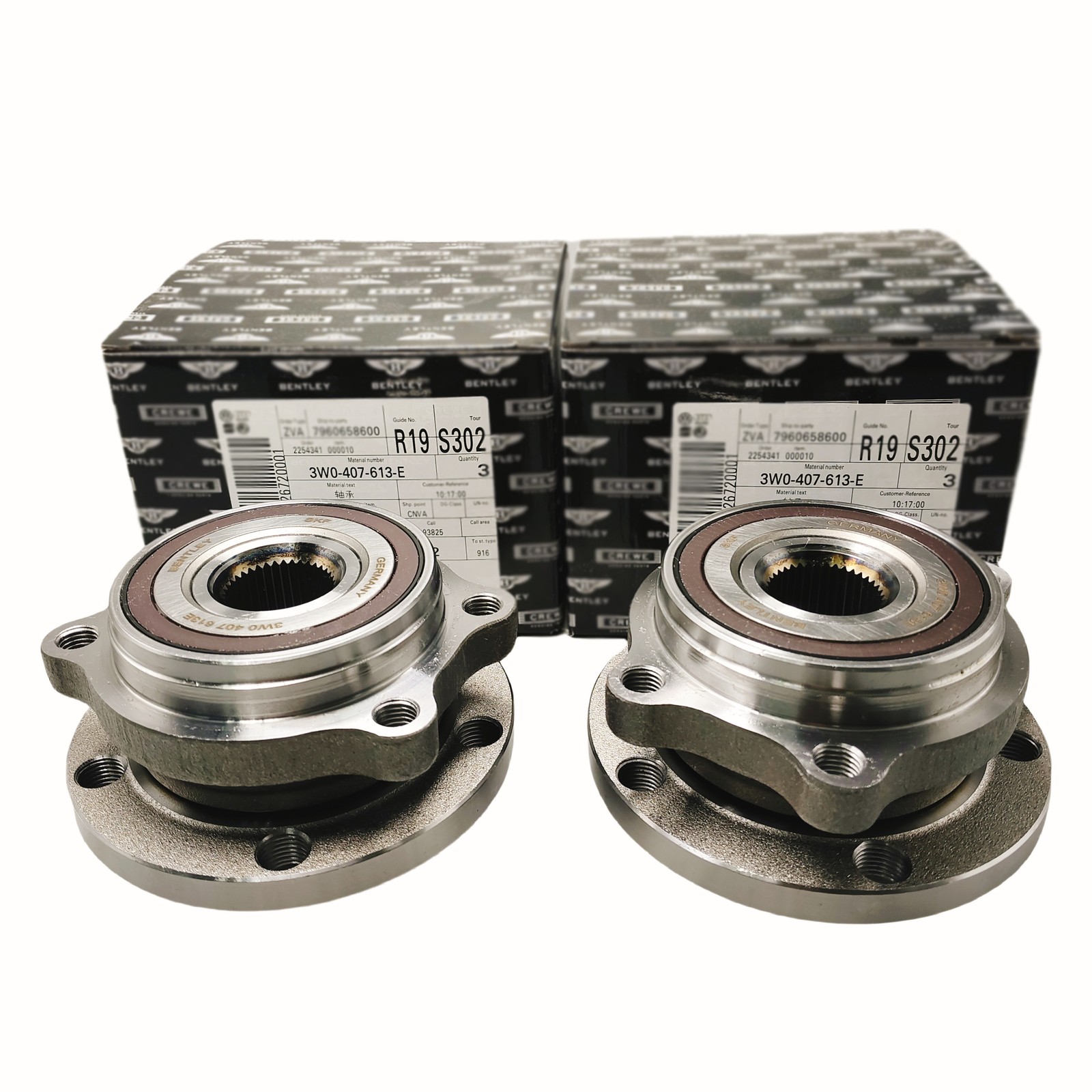 Bentley Continental GT 2004-2018 Hub bearing assemblies Set P/N 3W0407613E