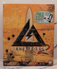 Delta Force 2 PC CD-ROM Game Big Box With Headset