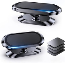 2 Pack Magnetic Phone Holder for car Super Strong Magnet with 4 Metal Plate