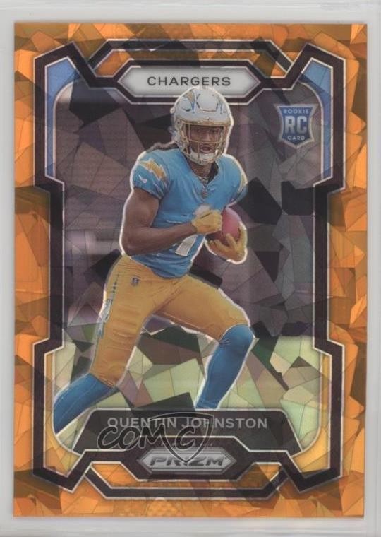 2023 Panini Prizm Rookies Orange Ice Prizm Quentin Johnston #353 11qd