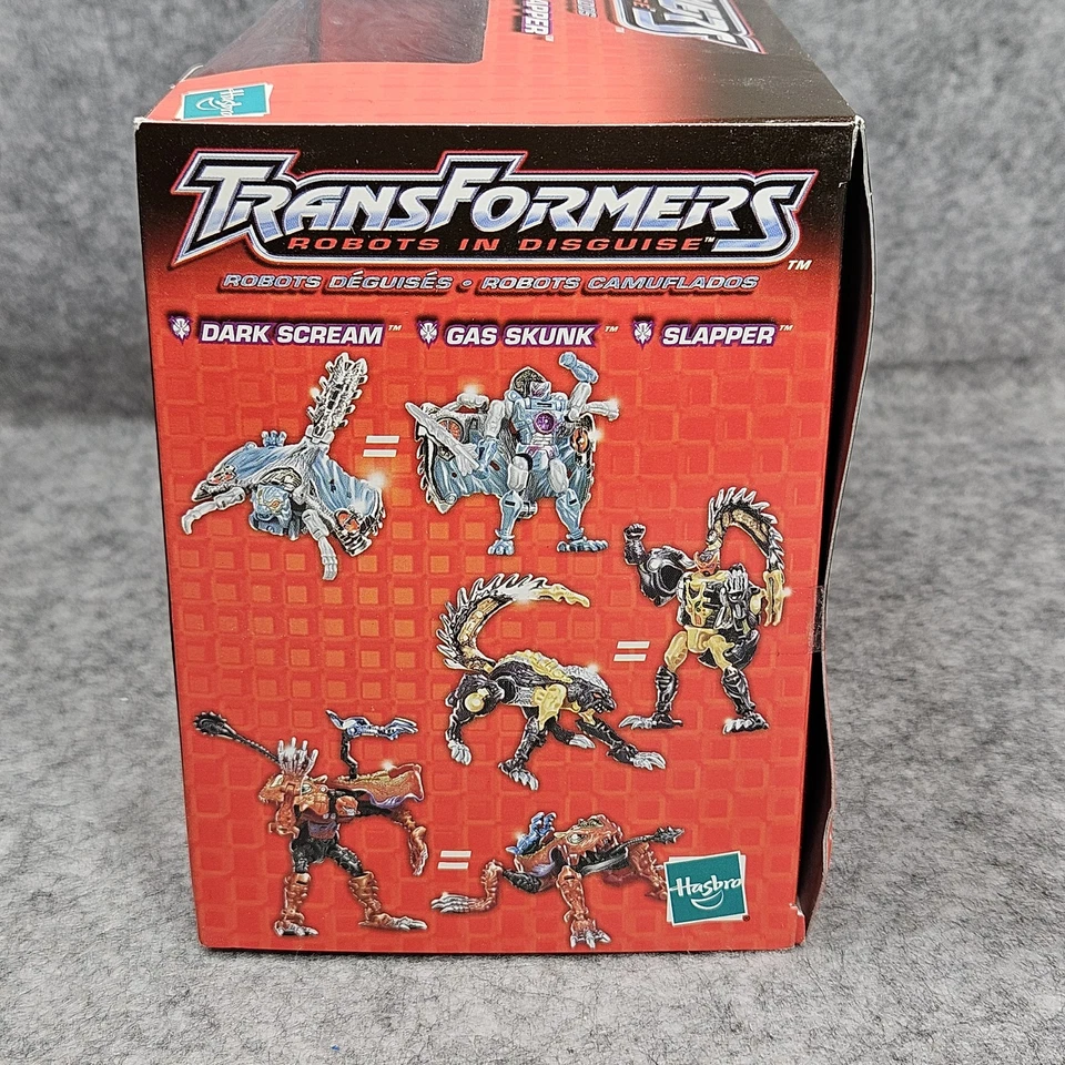 Transformers Robots in Disguise (RID) Dark Scream, Gas Skunk, Slapper - ¡nuevo! Foto 2 de 4