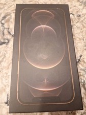 Apple iPhone 12 Pro Gold 128 GB EMPTY BOX STICKER And SIM KEY ONLY