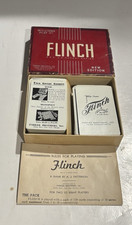 Vintage Flinch Parker Brothers Card Game with instructions