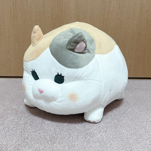 FF14 Plush Cushion Fat Cat, clean, tagless, compressible, used
