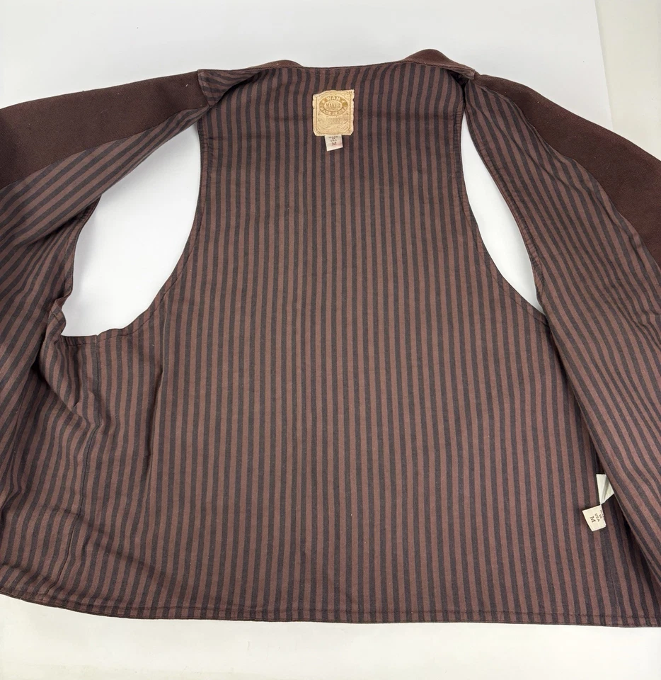 Vintage Wah Maker frontier clothing Vest Men M Brown canvas made in USA - Image 3 of 4