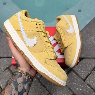 NIKE SB DUNK LOW PRO ISO SATURN GOLD FJ1674-700 MEN S SIZE 13