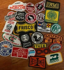 25 Assorted NEW Railroad Patches - (Assortment #1)